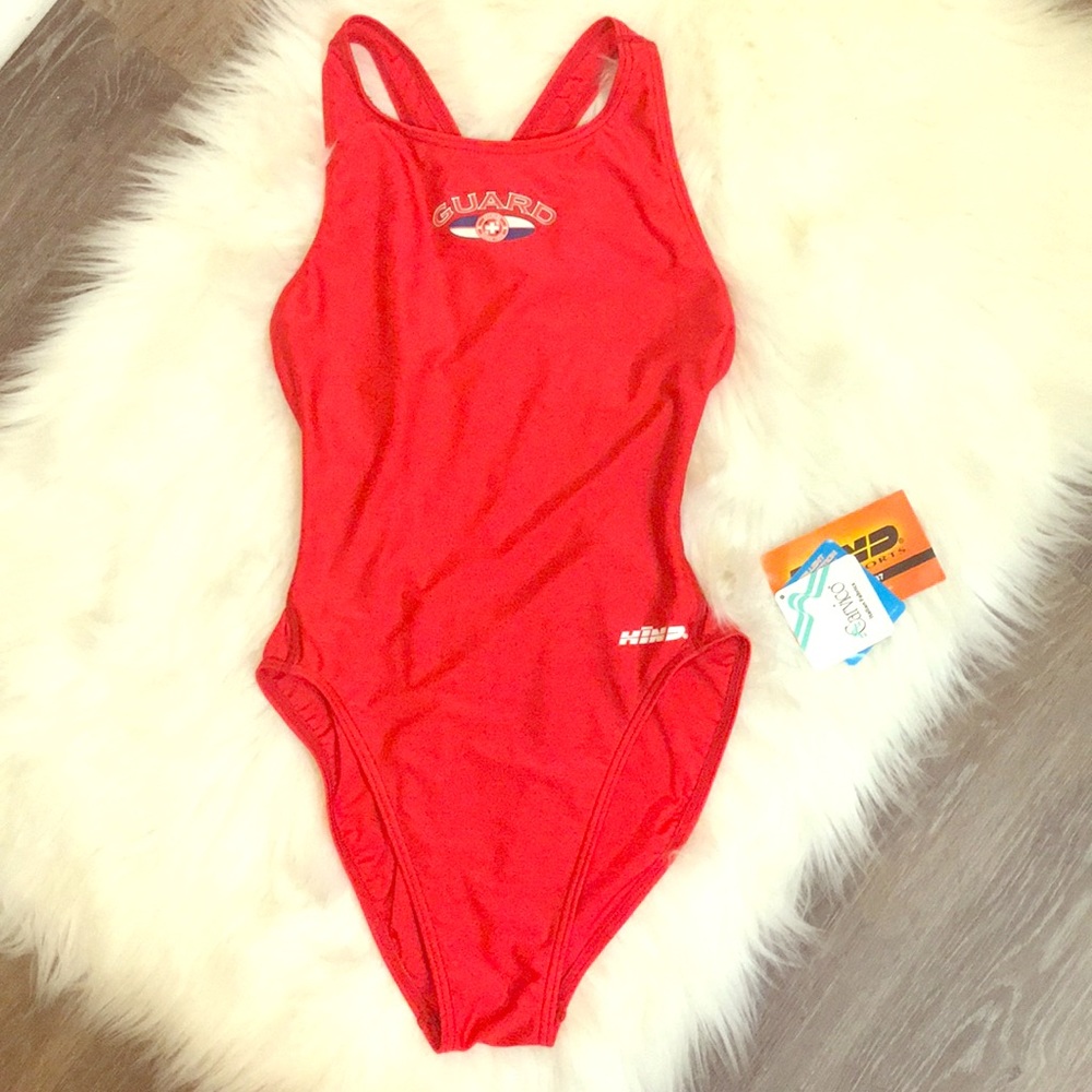 Hind Red Lifeguard Swimsuit (NWT)